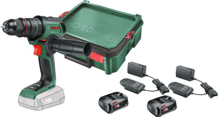 Bosch AdvancedImpact 18V-80 2,5-Ah-Akku (2x) SystemBox S Starterset Main Image