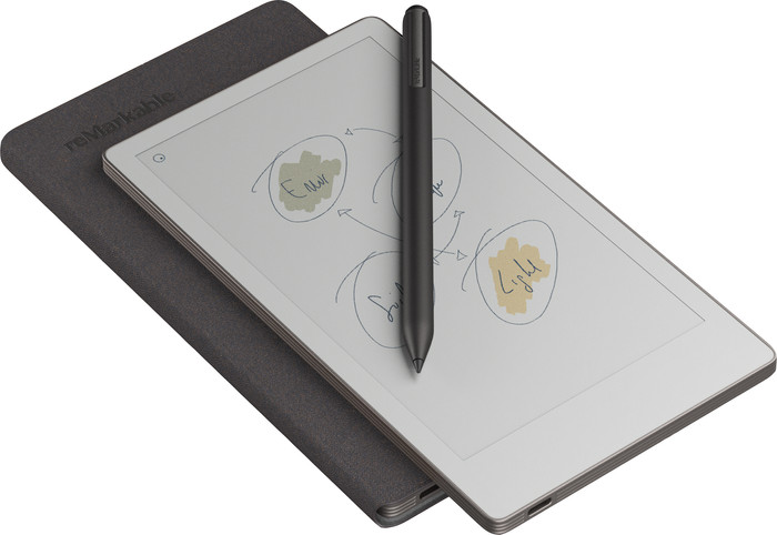 reMarkable Paper Pro Move mit Book Case Basalt linke seite