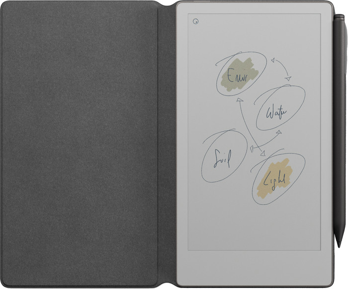 reMarkable Paper Pro Move mit Book Case Basalt vorne