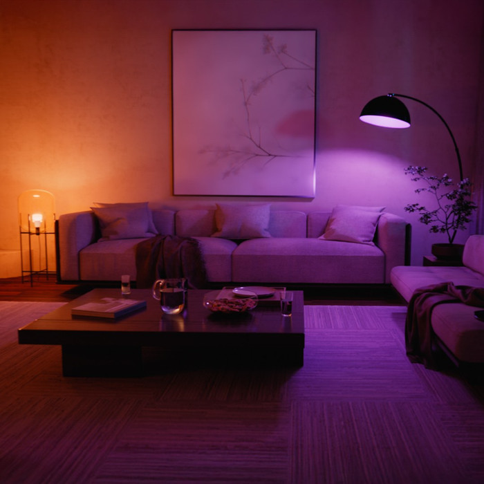 Philips Hue A67 White and Color 1600 lumens E27 product in use