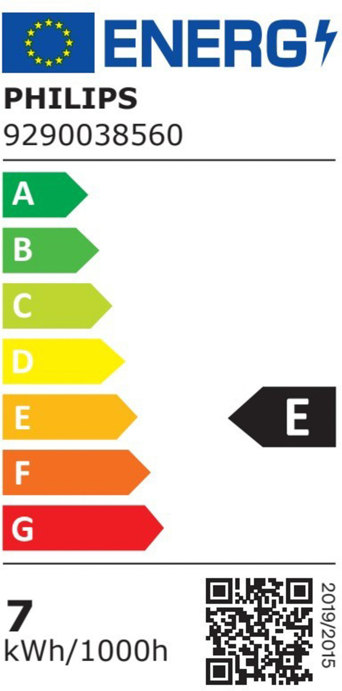 Philips Hue A60 White E27 800lm 2-pack energy label