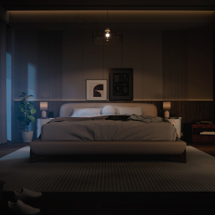 Philips Hue A60 White E27 810 lm 4er-Pack produkt in gebrauch