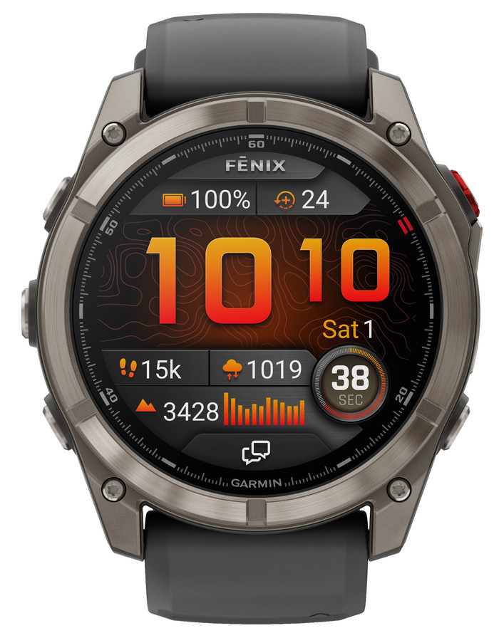 Garmin Fenix 8 Pro Gray LTE 47mm front