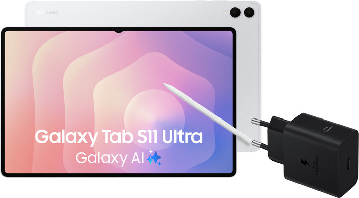 Samsung Galaxy Tab S11 Ultra 14,6 Zoll 256GB Wi-Fi Silber + Ladeset Main Image