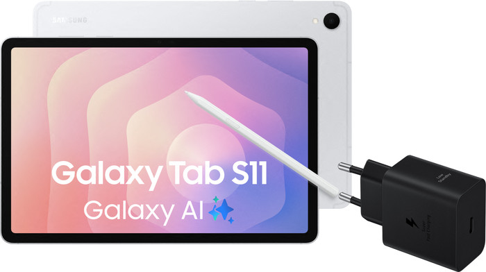 Samsung Galaxy Tab S11 11 Zoll 256GB Wi-Fi Silber + Ladeset Main Image