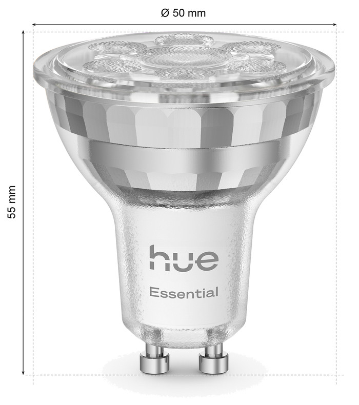 Philips Hue Essential White and Color GU10 3-pack front