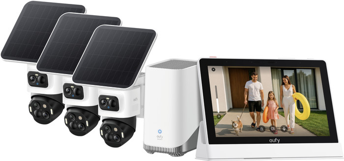 eufyCam S4 3-pack + HomeBase 3 + Smart Display E10 Main Image