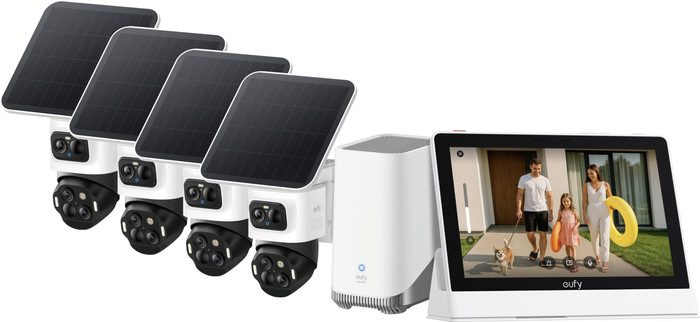 eufyCam S4 4er-Pack + HomeBase 3 + Smart Display E10 Main Image