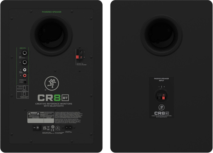 Mackie CR8BT Schwarz (Paar) rückseite