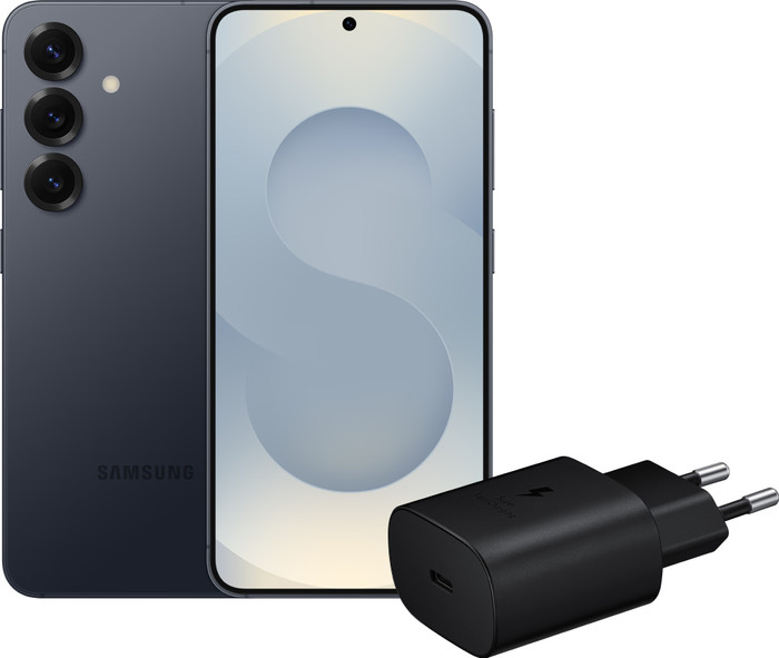 Samsung Galaxy S25 256GB Silber 5G + Samsung Ladegerät 25 Watt Schwarz Main Image