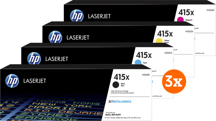 HP 415X Toner Multipack (3 Stück) Main Image