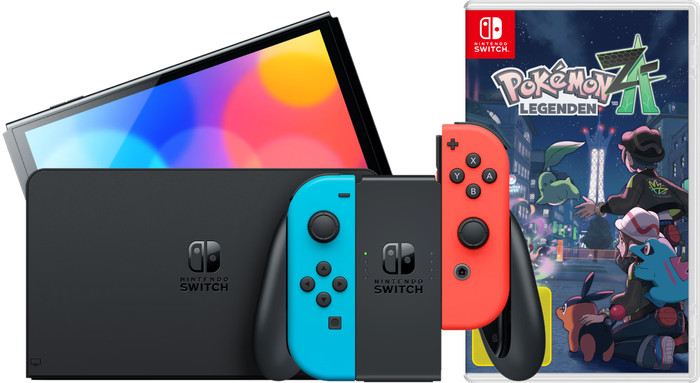 Nintendo Switch OLED Blue/Red + Pokémon Legends: Z-A Main Image