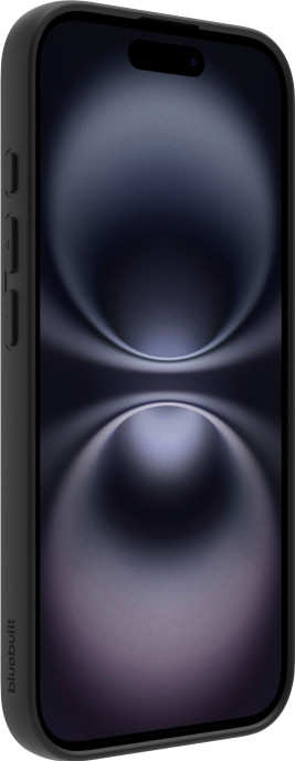 BlueBuilt Back Cover iPhone 17 Black + BlueBuilt iPhone 17 Privacy Screen Protector Glass right side