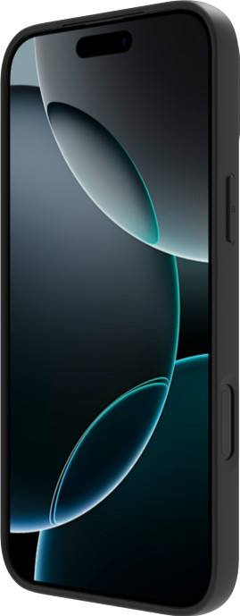 BlueBuilt Back Cover iPhone 17 Pro Max Black + BlueBuilt iPhone 17 Pro Max Screen Protector Glass left side