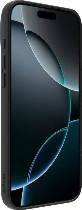 BlueBuilt Back Cover iPhone 17 Pro Max Black + BlueBuilt iPhone 17 Pro Max Screen Protector Glass right side