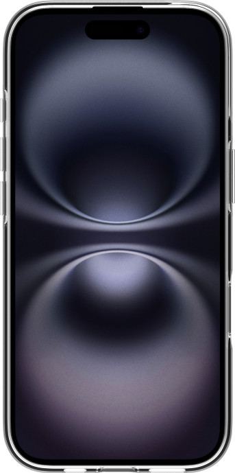 Back Cover iPhone 17 Transparent + BlueBuilt iPhone 17 Screen Protector Glass front