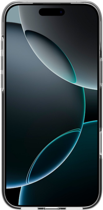 BlueBuilt Back Cover iPhone 17 Pro Max Transparent + BlueBuilt iPhone 17 Pro Max Screen Protector Glass front