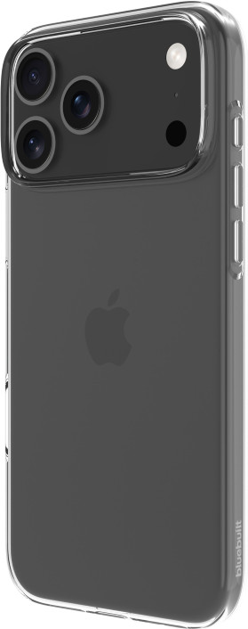 BlueBuilt Back Cover iPhone 17 Pro Max Transparent + BlueBuilt iPhone 17 Pro Max Screen Protector Glass right side