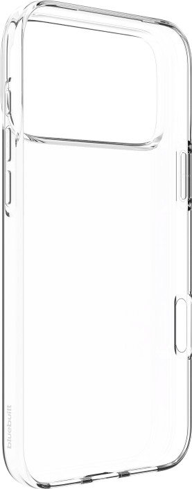 BlueBuilt Back Cover iPhone 17 Pro Max Transparent + BlueBuilt iPhone 17 Pro Max Screen Protector Glass detail