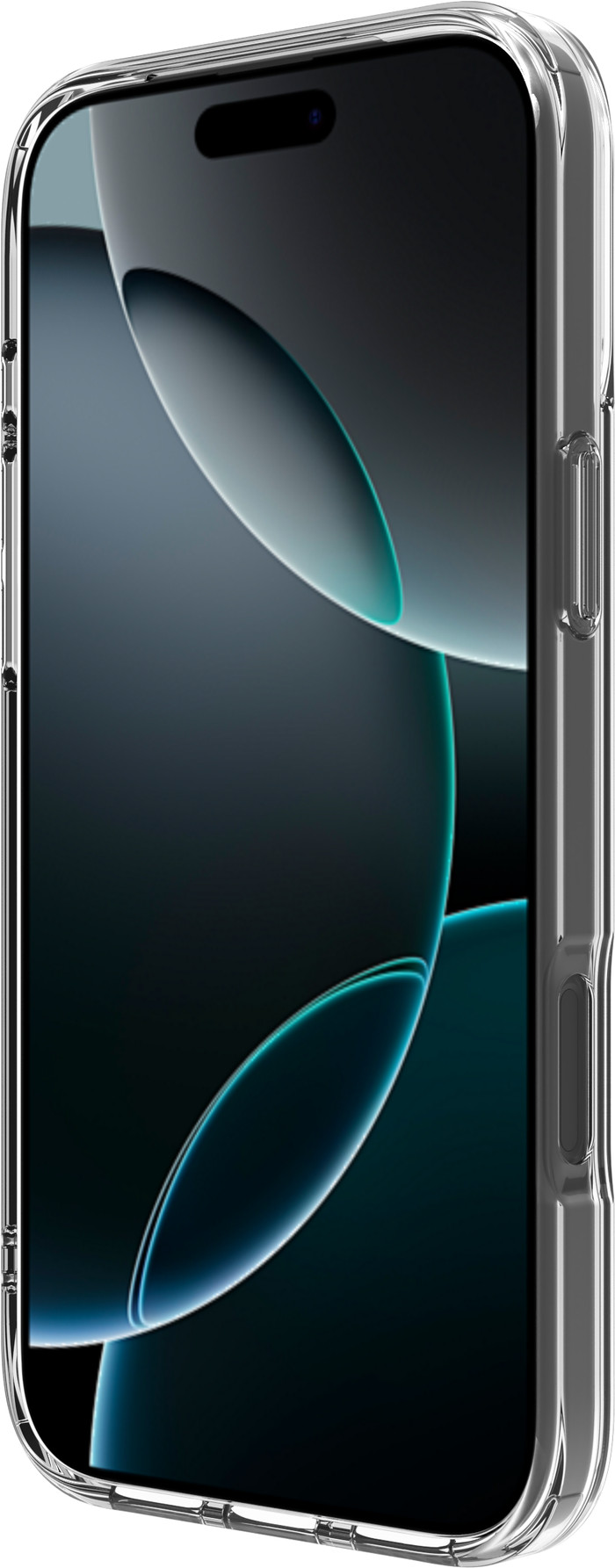 BlueBuilt Protective Back Cover with MagSafe iPhone 17 Pro Max Transparent + BlueBuilt iPhone 17 Pro Max Screen Protector Glass left side