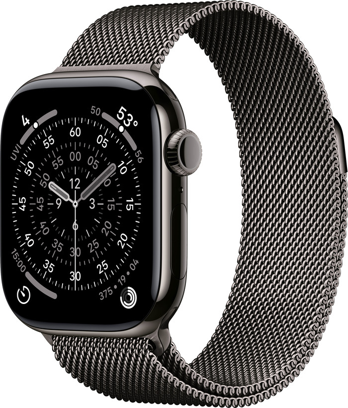 Apple Watch Series 11 5G 42mm Titanium Slate Milanese Loop Main Image