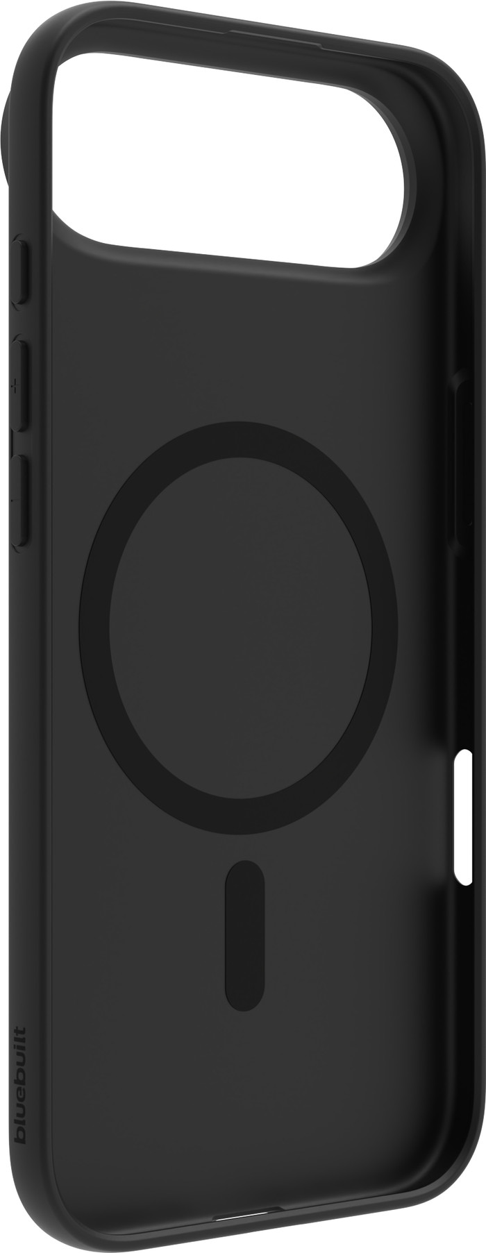 BlueBuilt Protective Backcover mit MagSafe iPhone 17 Air Schwarz + BlueBuilt iPhone 17 Air Panzerglas linke seite