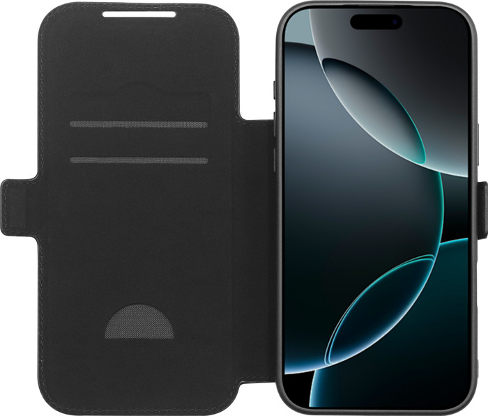 BlueBuilt Apple iPhone 17 Pro Max Book Case Leather Black Main Image