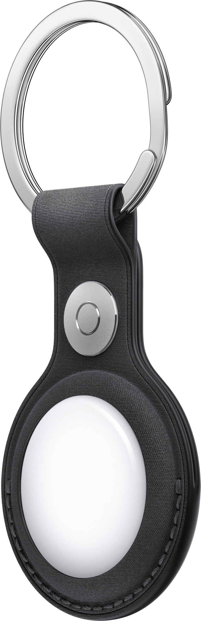 Apple AirTag FineWoven Key Ring Black right side