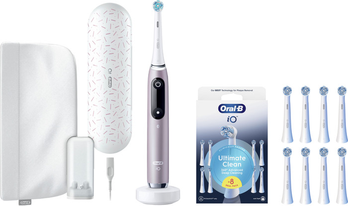 Oral-B iO 9n Rose Quartz + 8 Brush Attachments Main Image
