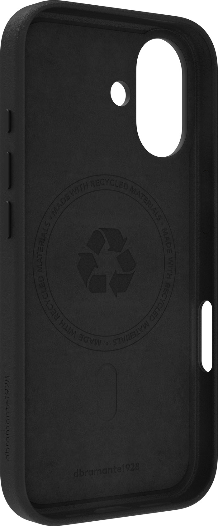 DBramante1928 Roskilde Apple iPhone 17 Backcover mit MagSafe Leder Schwarz vorne