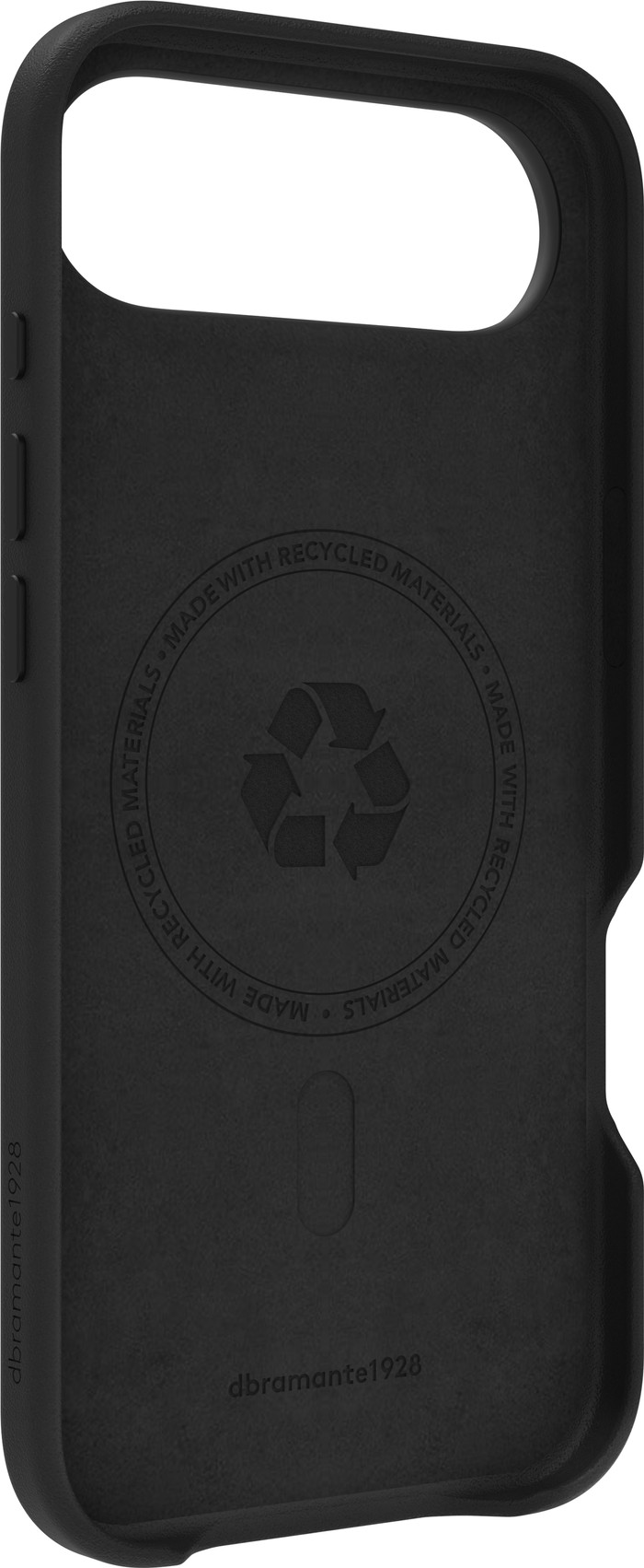 DBramante1928 Roskilde Apple iPhone 17 Air Backcover mit MagSafe Leder Schwarz vorne