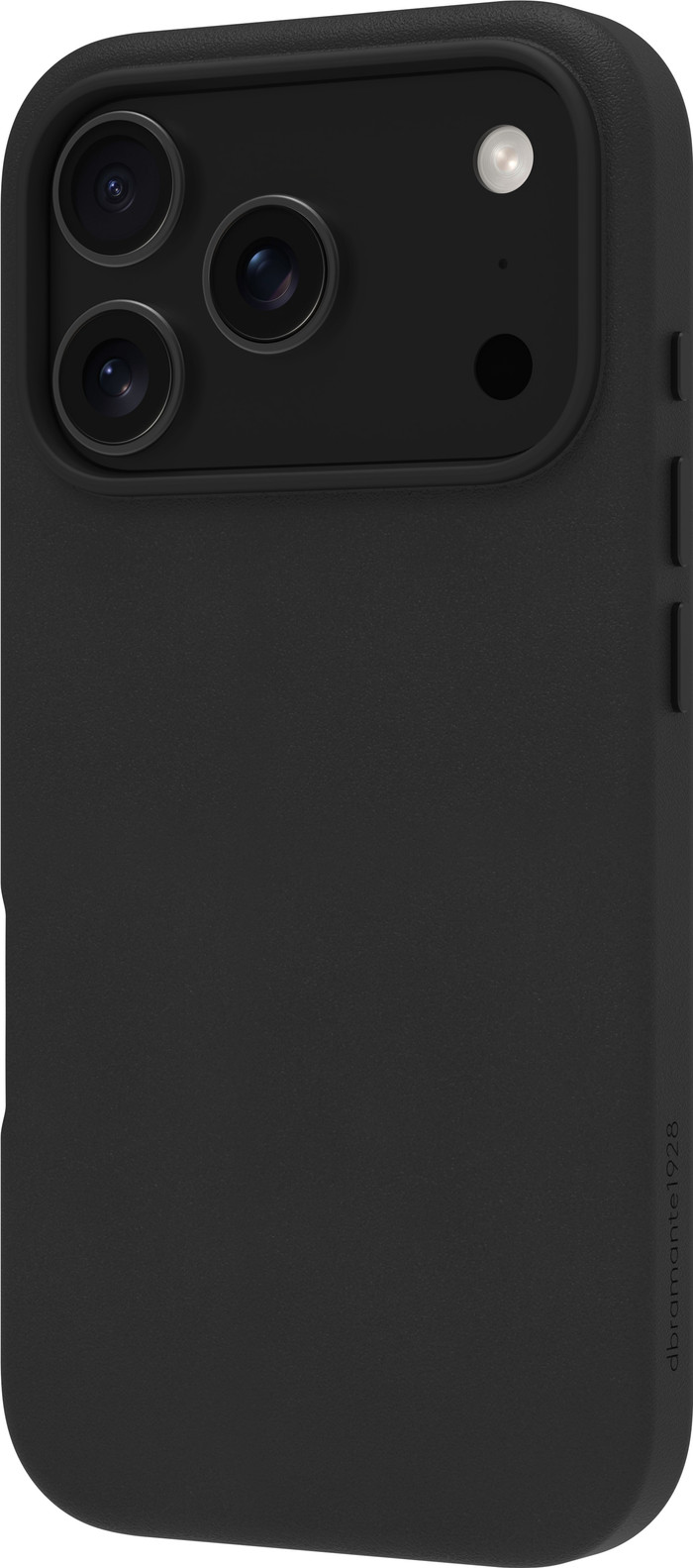 DBramante1928 Roskilde Apple iPhone 17 Pro Backcover mit MagSafe Leder Schwarz rechte seite