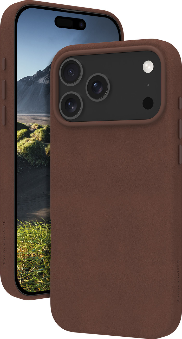 DBramante1928 Roskilde Apple iPhone 17 Pro Max Backcover mit MagSafe Leder Braun vorne