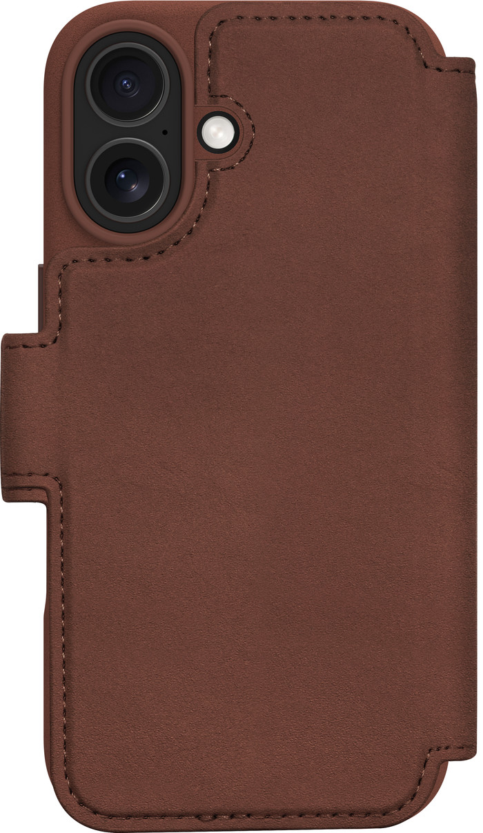 DBramante1928 Lynge iPhone 17 Book Case Leder Braun rückseite