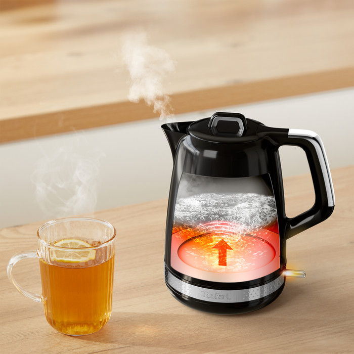 Tefal Soleil KO3558 1.7L Black product in use