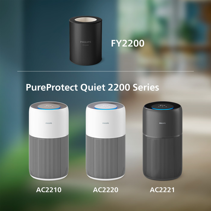 Philips PureProtect Quiet 2200 Series HEPA NanoProtect Filter FY2200/30 product in use
