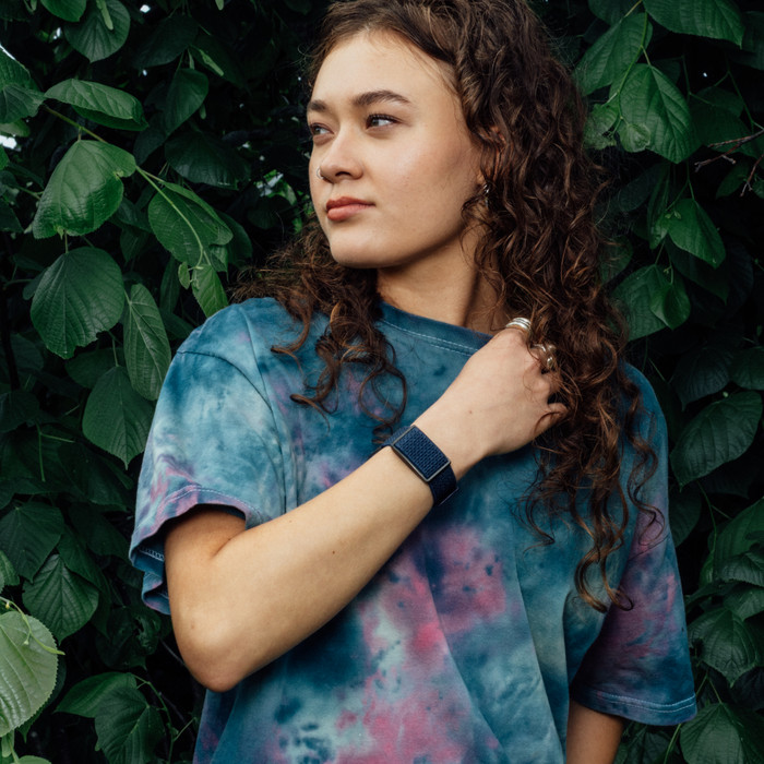 Polar Loop Watch Strap Blue S/M/L product in use