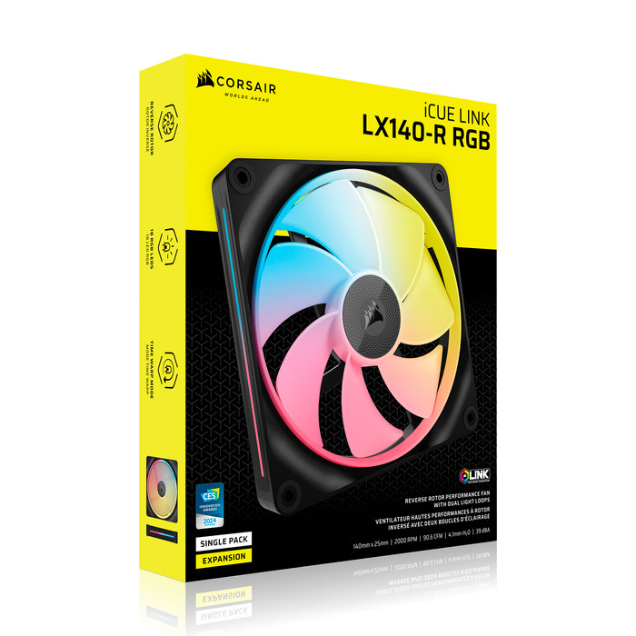 CORSAIR iCUE LINK LX140R RGB Reverse - Single Fan packaging