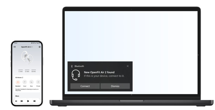Shokz OpenFit Air 2 Weiß visueller lieferant