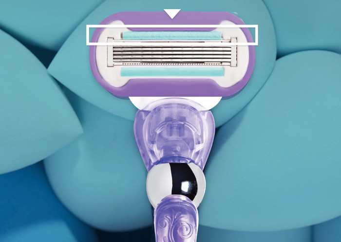 Gillette Venus Extra Smooth Swirl + 9 Ersatzklingen detail
