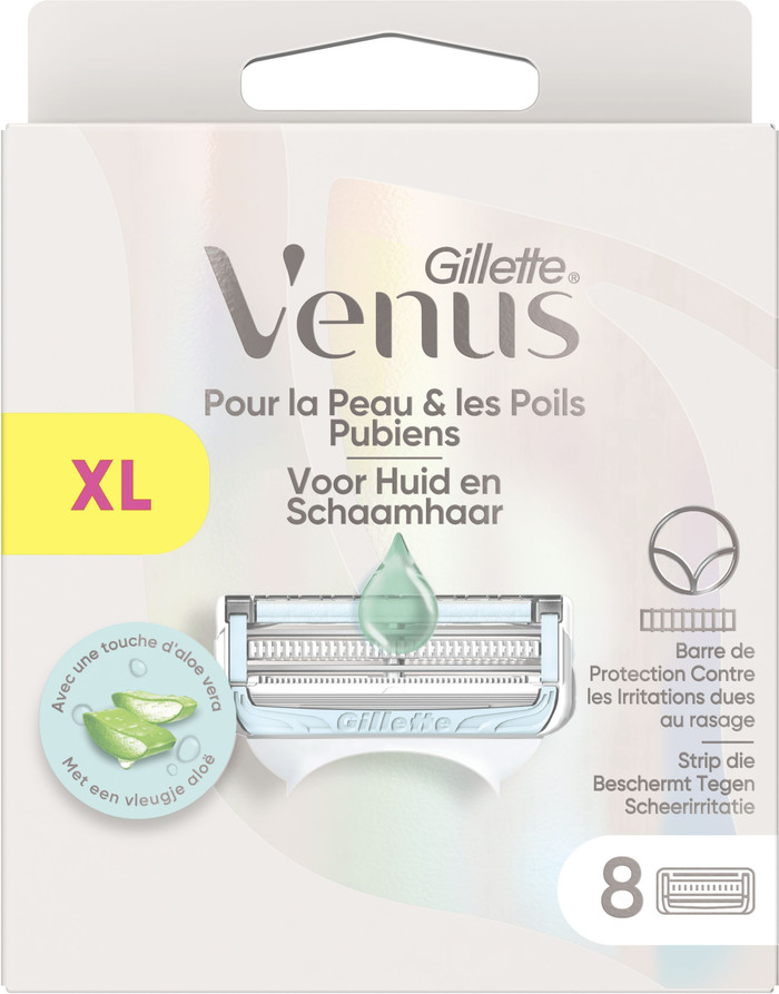 Gillette Venus Satin Care Replacement Blades (8 units) packaging