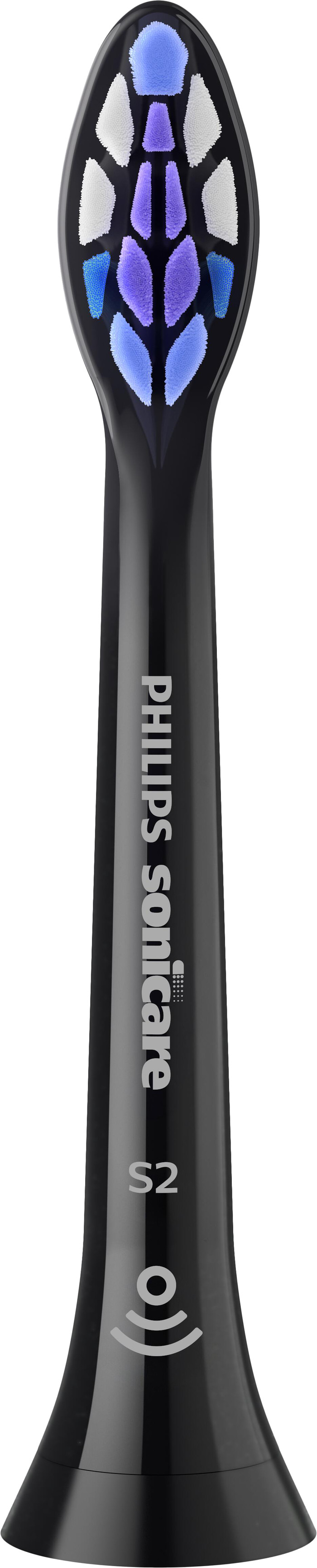 Philips Sonicare Optimal Sensitive HX6052/88 Schwarz (2 Stück) vorne