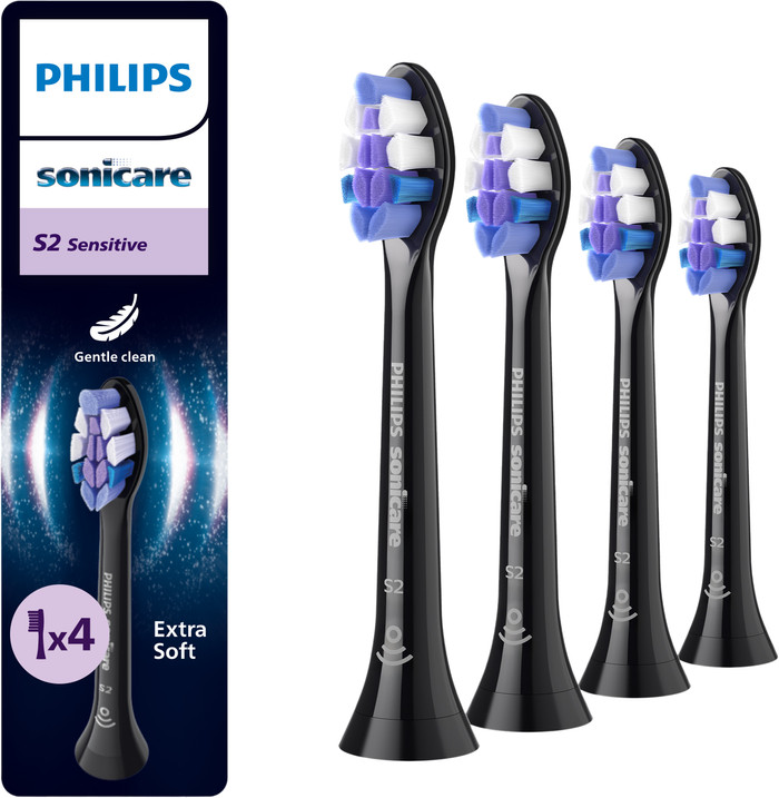 Philips Sonicare Optimal Sensitive HX6054/88 Schwarz (4 Stück) Main Image