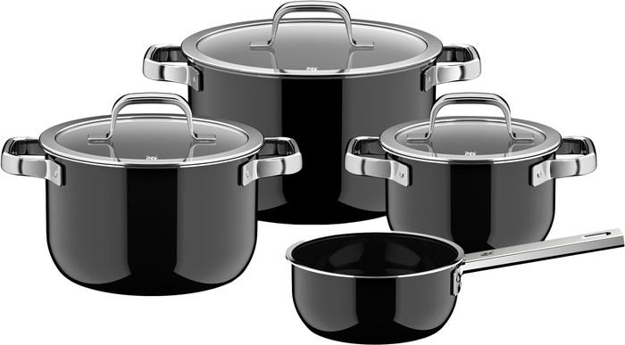 WMF Fusiontec Mineral Pro Topf- und Pfannenset 4-teilig Schwarz Main Image