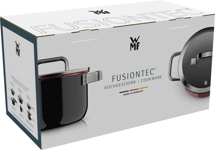 WMF Fusiontec Mineral Pro Topf- und Pfannenset 4-teilig Schwarz verpackung