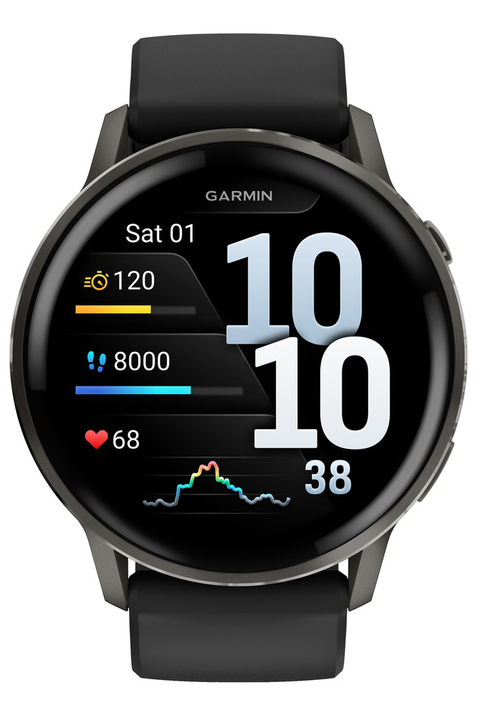 Garmin Venu 4 Schwarz 45 mm vorne