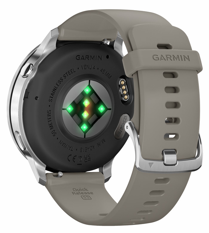 Garmin Venu 4 Silver/Gray 45mm back
