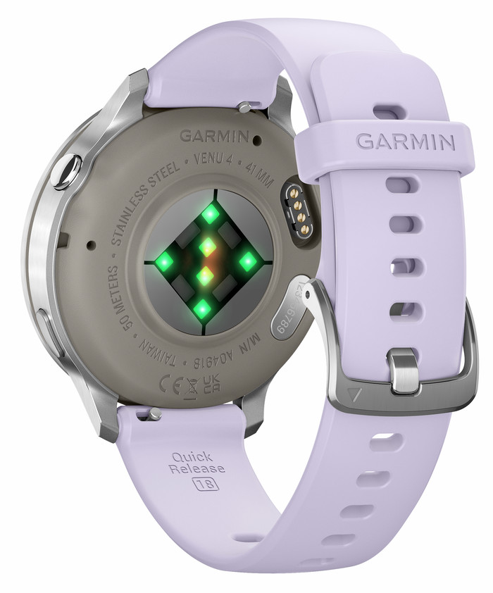 Garmin Venu 4 Silver/Purple 41mm back