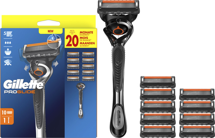 Gillette Proglide + 10 Replacement Blades Main Image