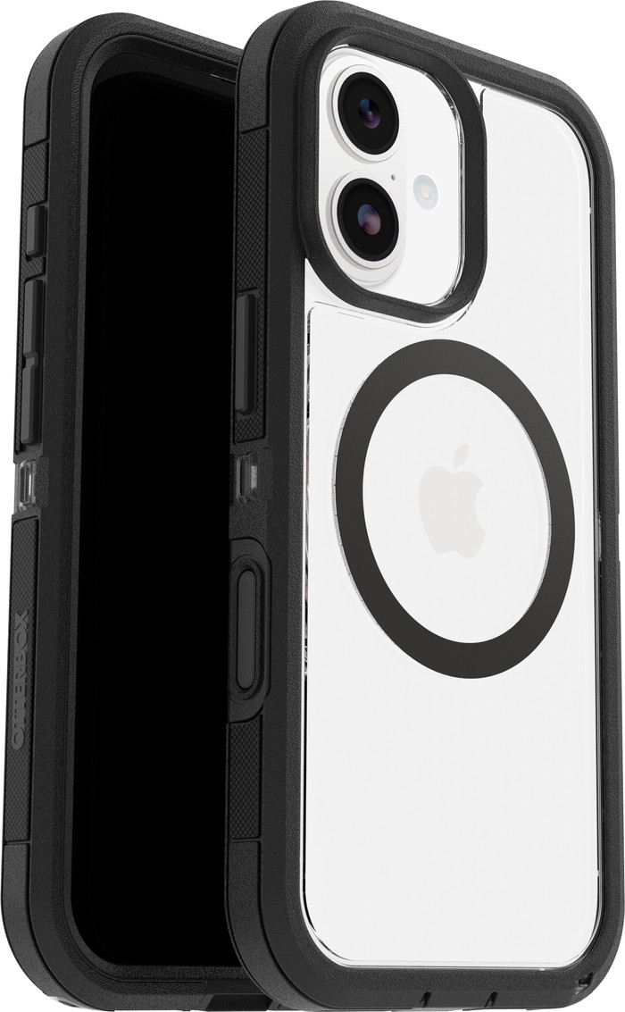 Otterbox Defender Pro XT iPhone 17 Backcover mit MagSafe Magnet Transparent Schwarzer Rand Verbundprodukt